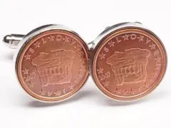 Manschettenknöpfe 2 Cent Slowenien Historische Fürstenstein Ø 20mm
