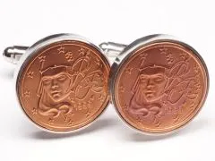 Manschettenknöpfe 2 Cent Frankreich Marianne Ø 20mm