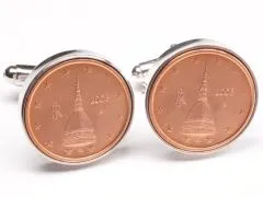 Manschettenknöpfe 2 Cent Italien Mole Antonelliana Ø 20mm