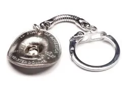 Schlüsselanhänger Cowboyhut Münze 25 cents Münze USA Freiheitsstatue Liberty