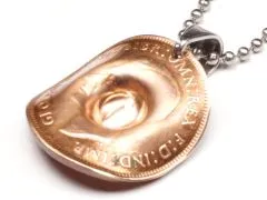 Anhänger Cowboyhut Münze one Penny Australien Känguru • Inklusive Kugelkette