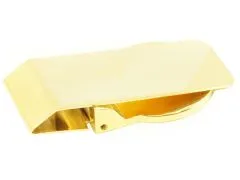 Geldscheinklammer 24 Karat vergoldet mit Monogramm