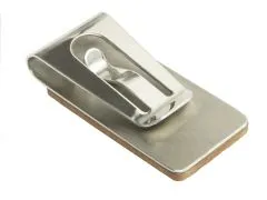 Geldclip mit Birnbaumholz 1 Mark Kaiserreich Silber 900er vintage