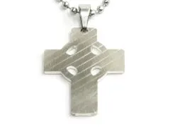 Kreuzanhänger handgefertigt aus Silber 625er 5 DM Deutschland 1951 - 1974 • Inklusive Kugelkette