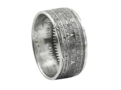 Münzring Azteken Kalender 1/2 OZ Feinsilber 999er Größe 58 bis 72