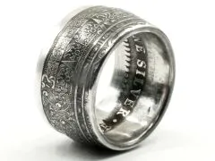 Münzring Azteken Kalender 1 OZ Feinsilber 999er Größe 62 bis 76