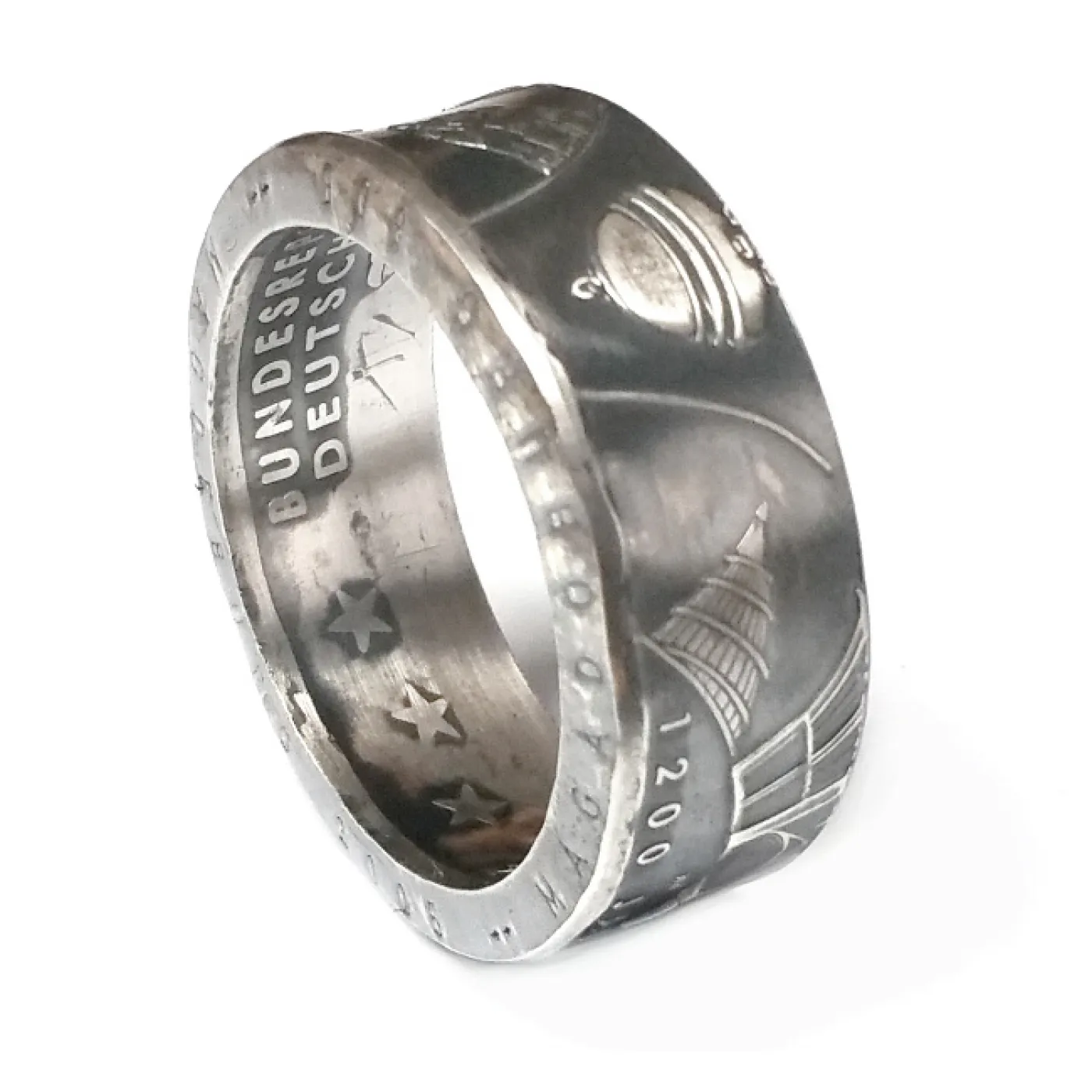 Münzring BRD 10 Euro 2005 Magdeburg Silber 925er Größe 56 bis 74 – Ansicht 3