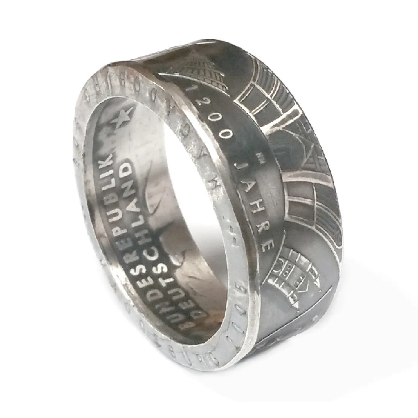 Münzring BRD 10 Euro 2005 Magdeburg Silber 925er Größe 56 bis 74 – Ansicht 2