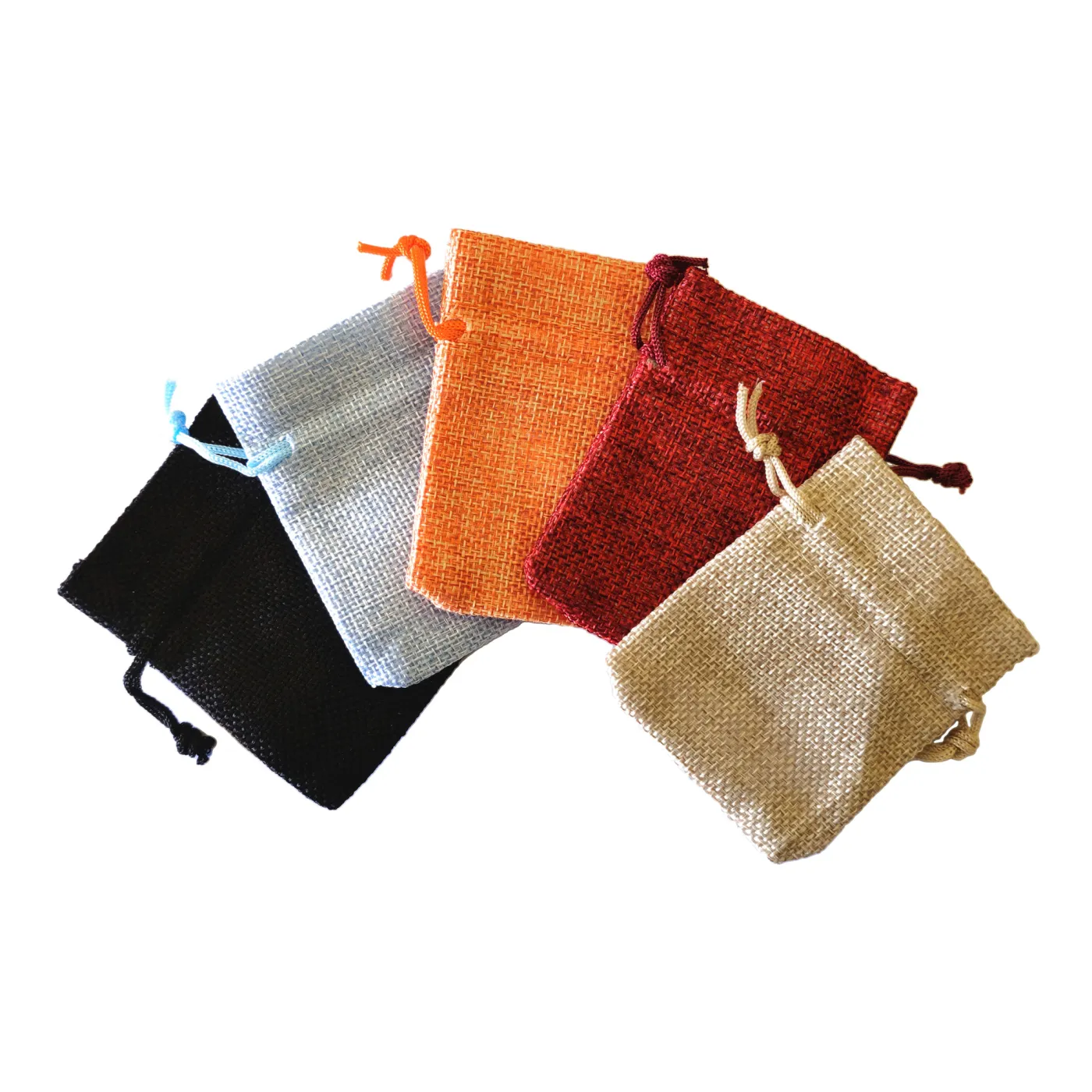 Leinensäckchen mit Kordelzug Außenmaß 10 × 8 cm