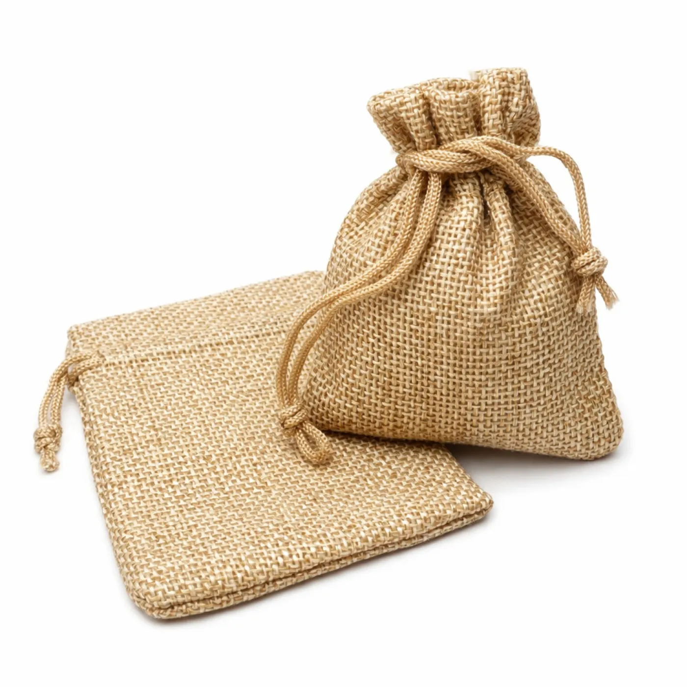 Leinensäckchen mit Kordelzug Außenmaß: 10 x 8 cm