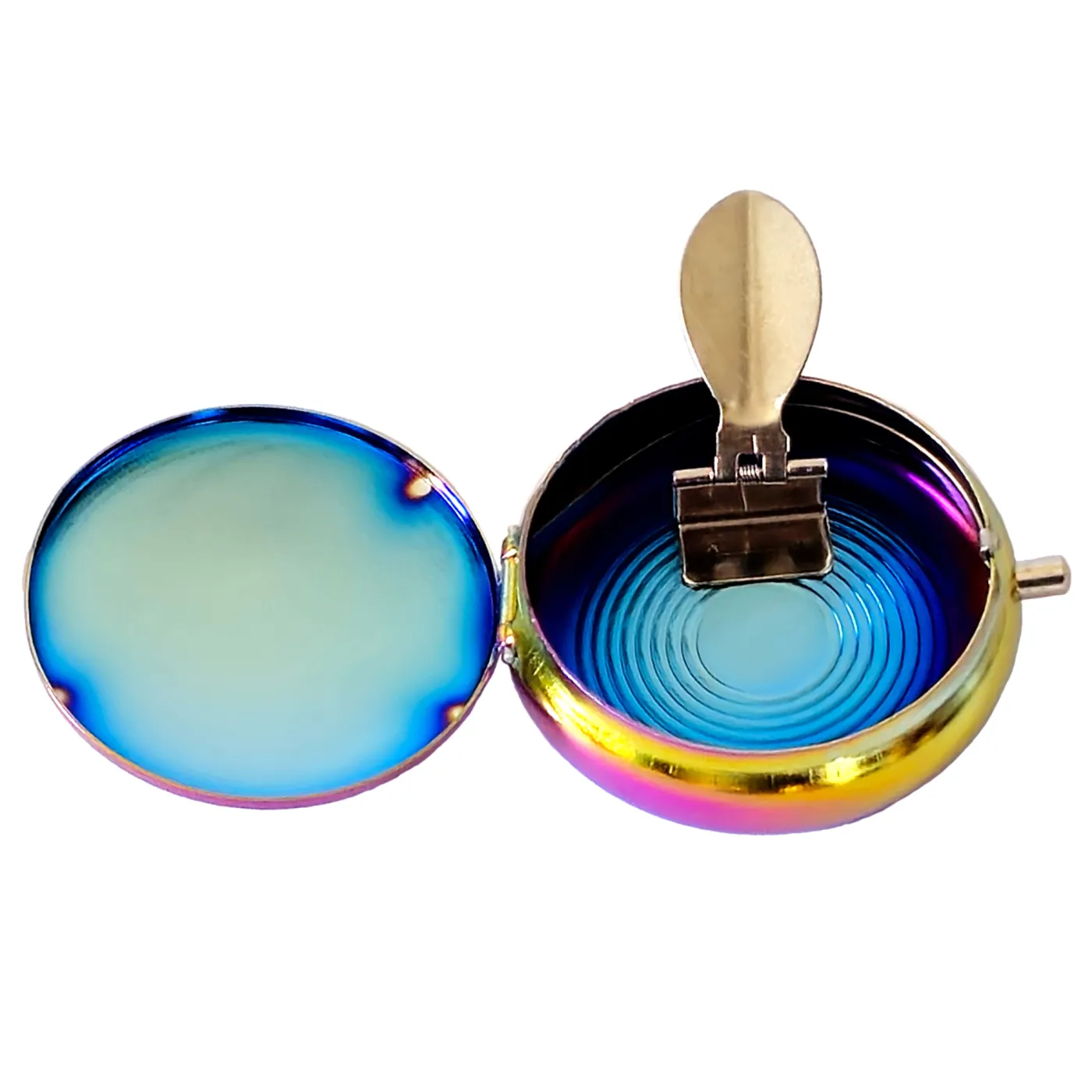 Taschenaschenbecher Ø 50 mm • Farbe Rainbow Metallic » Personalisierbar – Ansicht 2