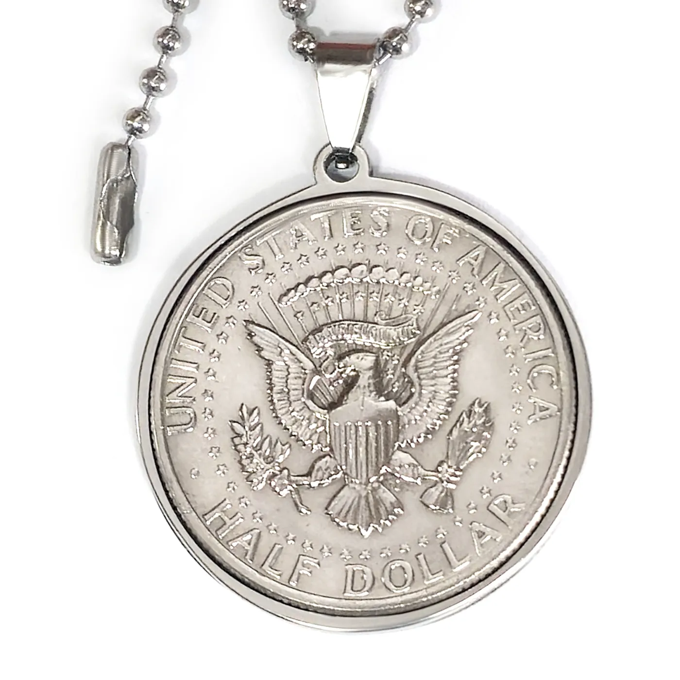Münzanhänger USA STAATSSIEGEL 1/2 Dollar Kennedy Half Dollar, optional mit Gravur