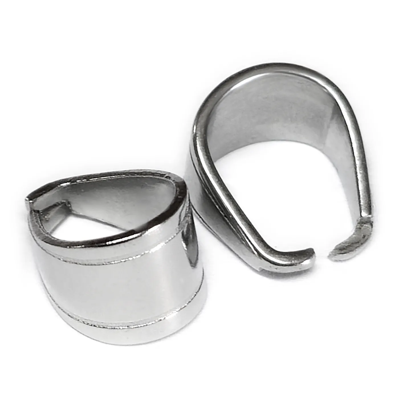 Anhängerschlaufe Edelstahl HxBxT 7 × 11 × 8, Farbton silber glänzend