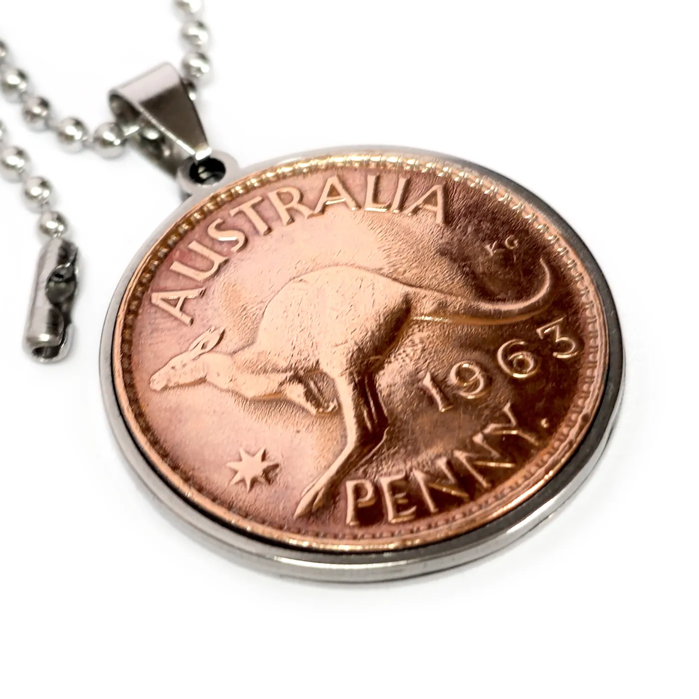 Münzanhänger Australien KÄNGURU » 1 Penny 1938 - 1964 personalisierbar – Ansicht 2