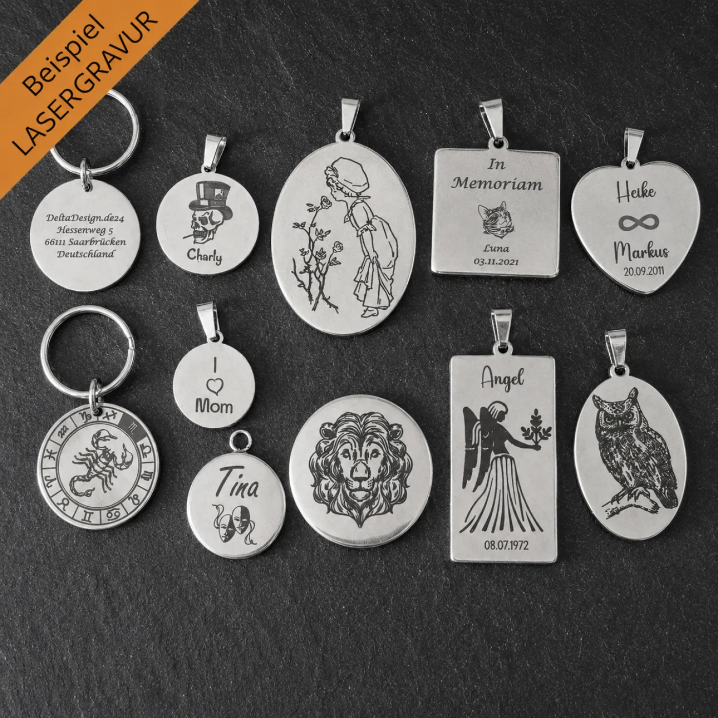 Münzanhänger UK BRITANNIA • 1 Penny 1937 - 1970 personalisierbar – Ansicht 1