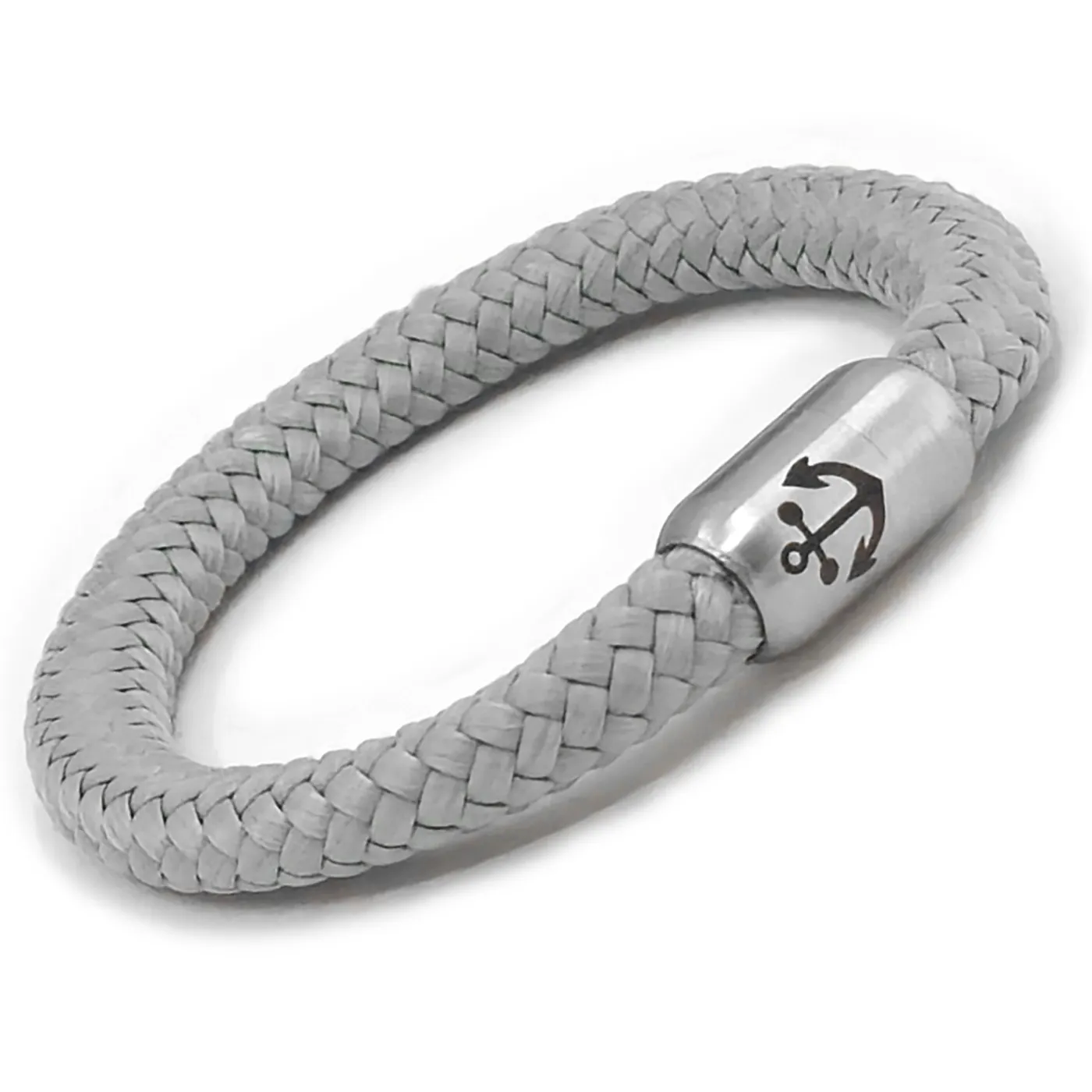 Segeltau-Armband Ø 8 mm mit Edelstahl-Magnetverschluss • Farbauswahl - optional mit Anker Gravur – Ansicht 4