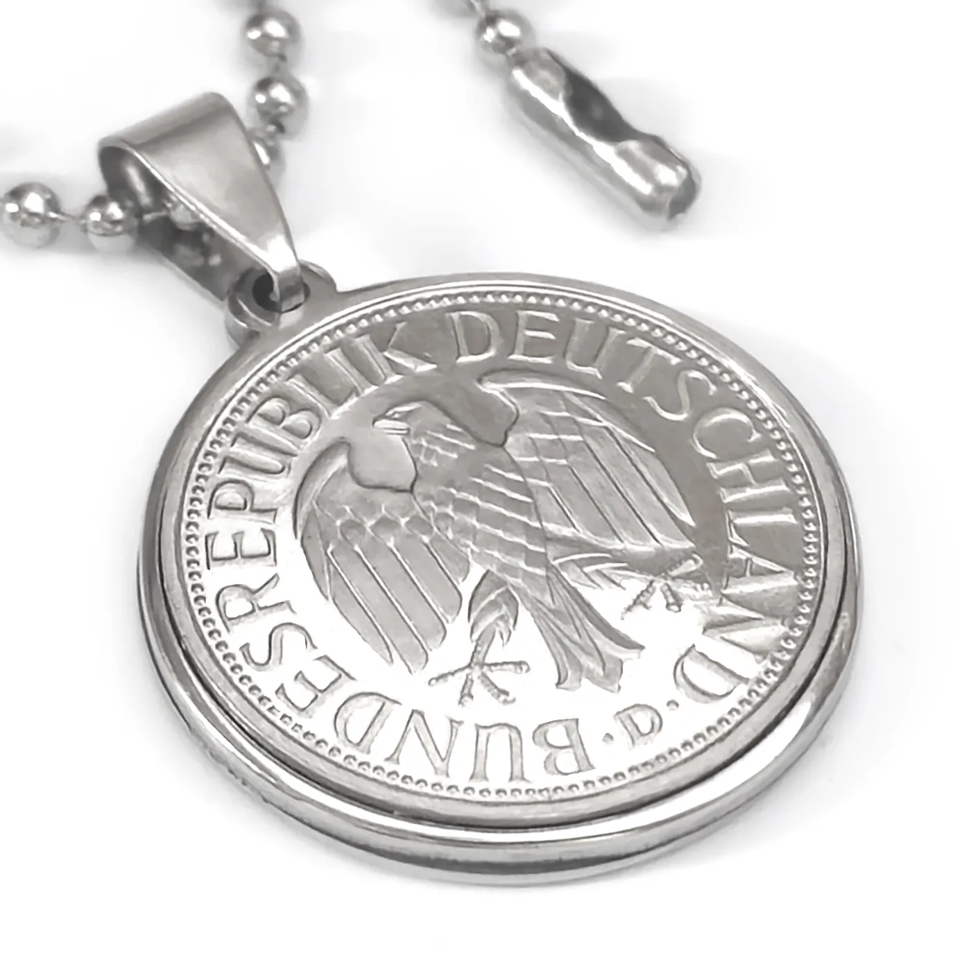 Münzanhänger Deutschland BUNDESADLER » 1 DM 1950 - 2001 personalisierbar – Ansicht 3