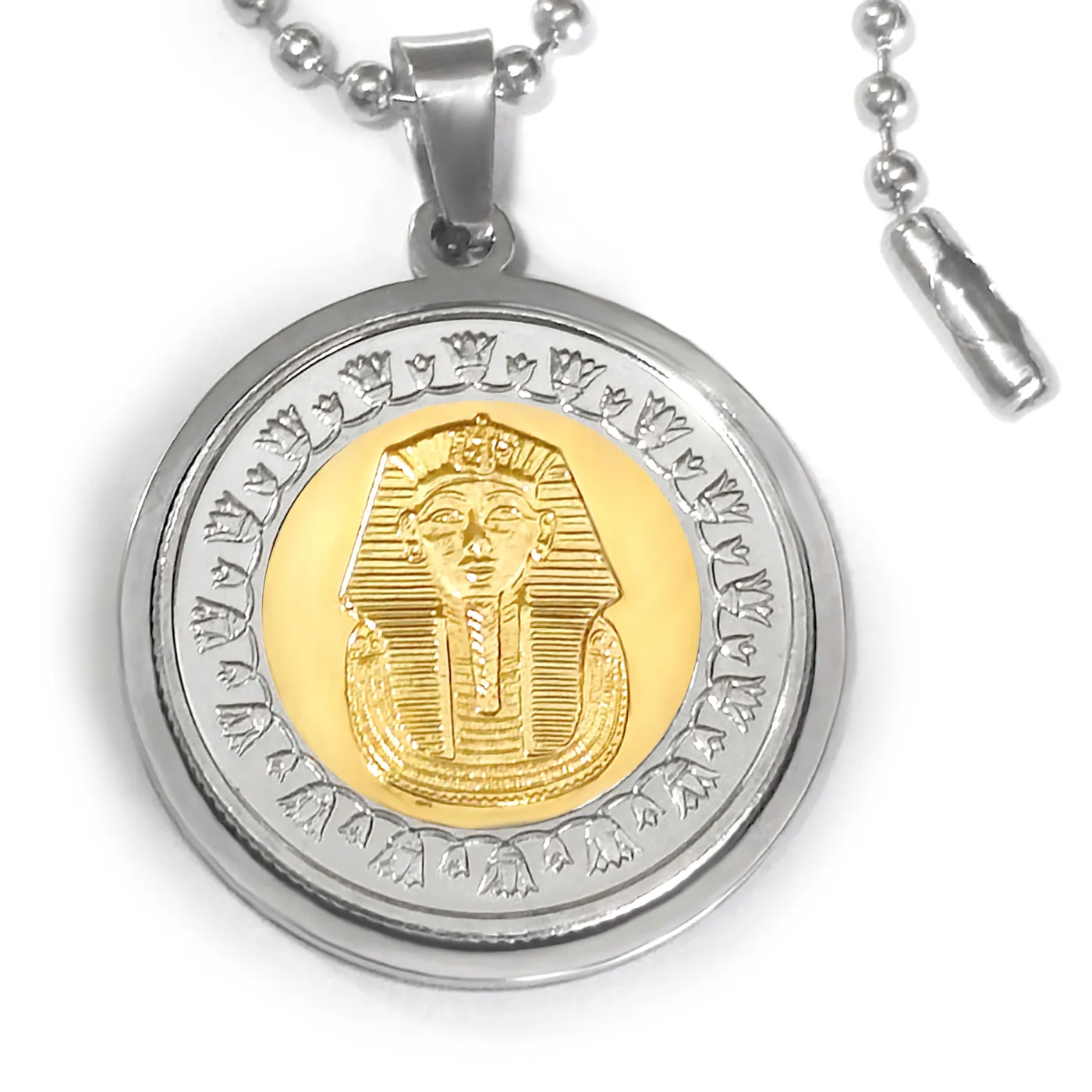 Münzanhänger Ägypten TUTANCHAMUN 1 Pfund 2005-2024, optional mit Gravur