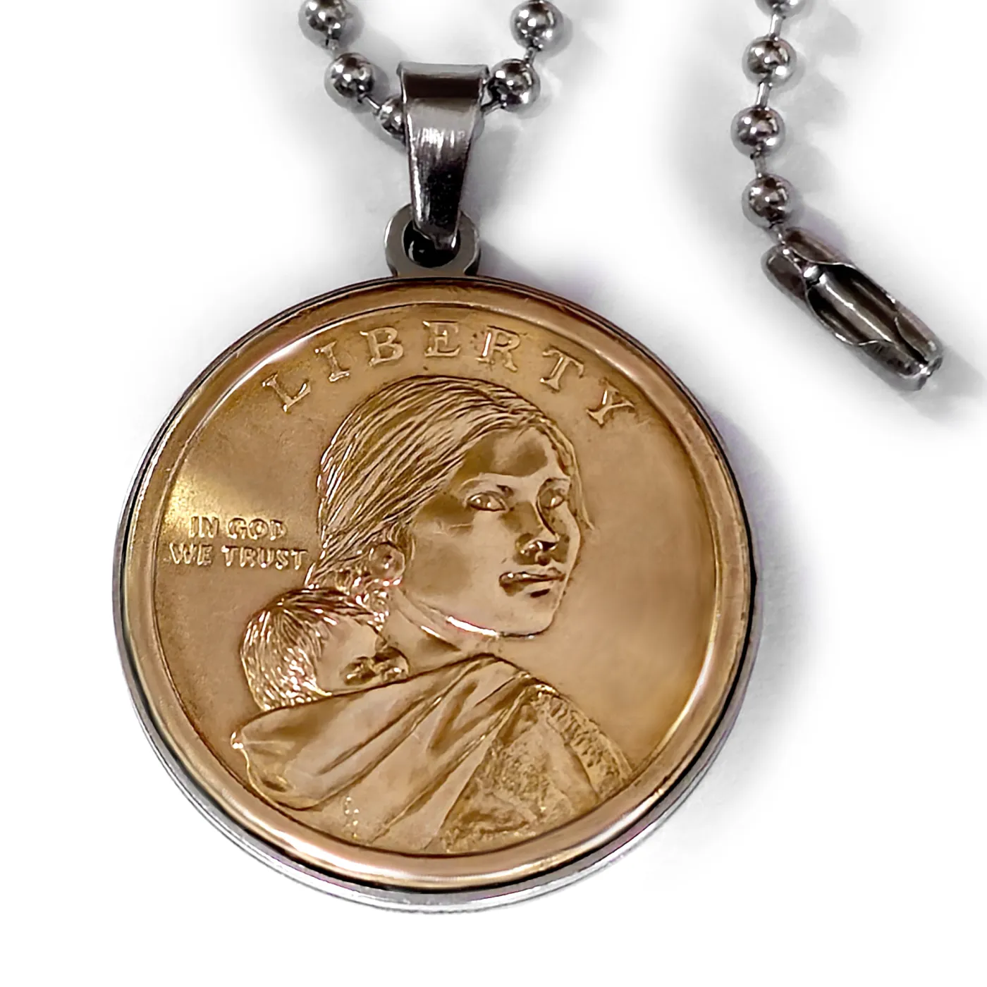 Münzanhänger USA SACAGAWEA • 1 Dollar 2000 - 2008 personalisierbar – Ansicht 3