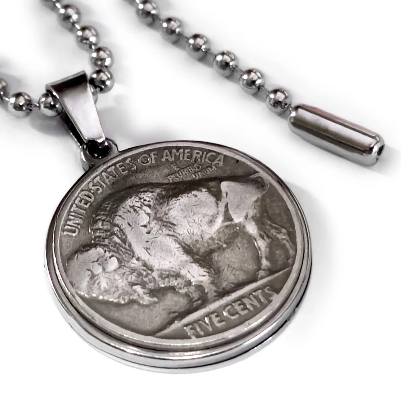 Münzanhänger USA BISON • 5 Cent Buffalo Nickel 1913-1938 personalisierbar – Ansicht 3