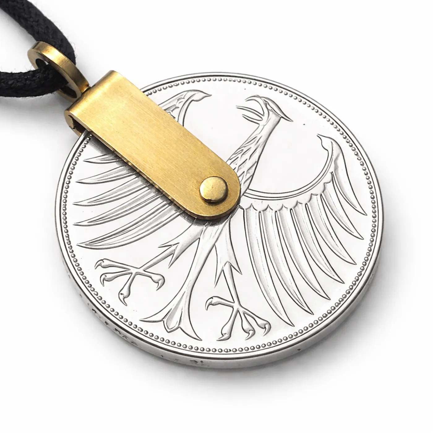 Anhänger aus Silber 625er 5 DM Deutschland 1951 - 1974 • VEGVISIR – Ansicht 2