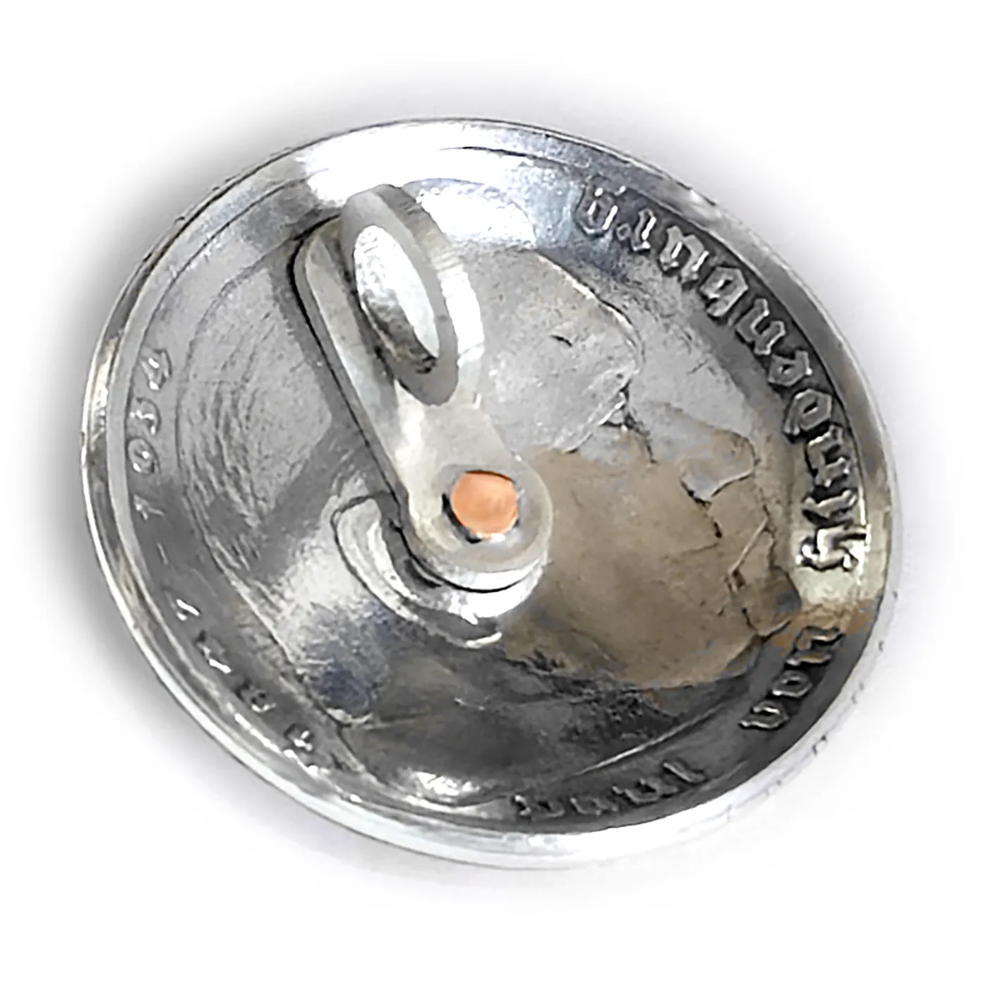 Anhänger SCHILD aus Silber 900er 5 Reichsmark 1935 -1936 • SCHILD – Ansicht 1