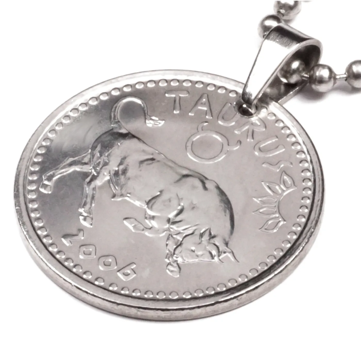 Anhänger Sternzeichen Stier Münze 10 Schilling Somaliland Ø 25 mm