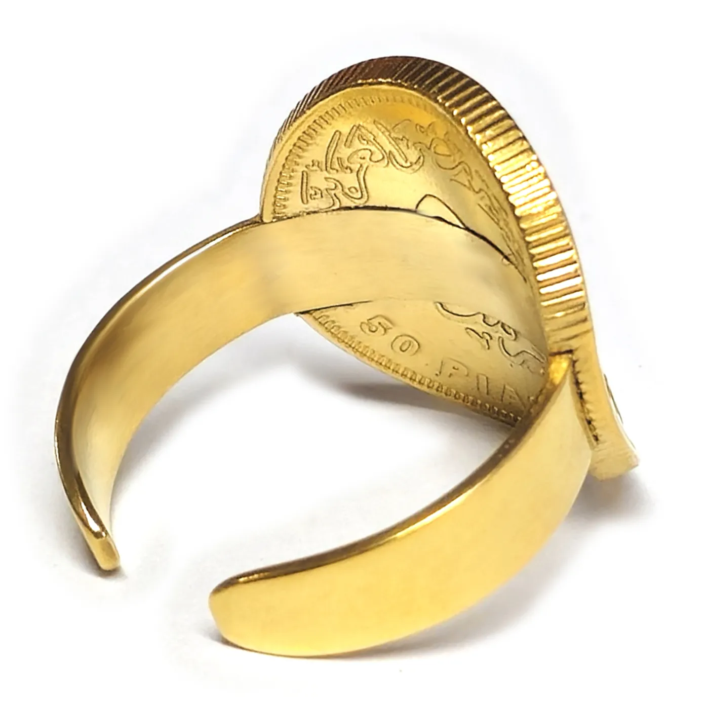 Münze: 50 Piastres Ägypten Prägejahr: 2007 bis xxx Material Münze: Stahl, vermessingt und 24K galvanisch vergoldet