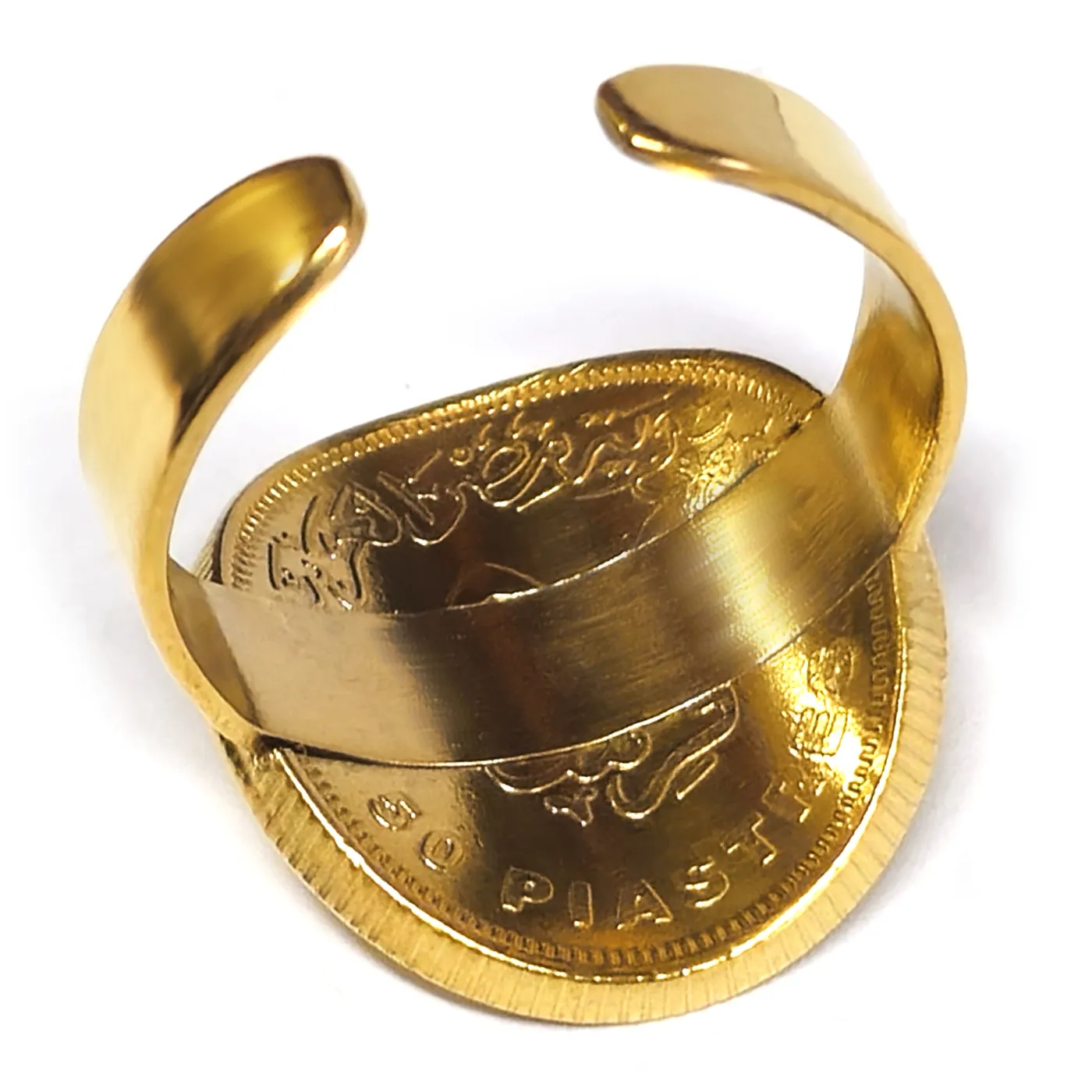 Münze: 50 Piastres Ägypten Prägejahr: 2007 bis xxx Material Münze: Stahl, vermessingt und 24K galvanisch vergoldet