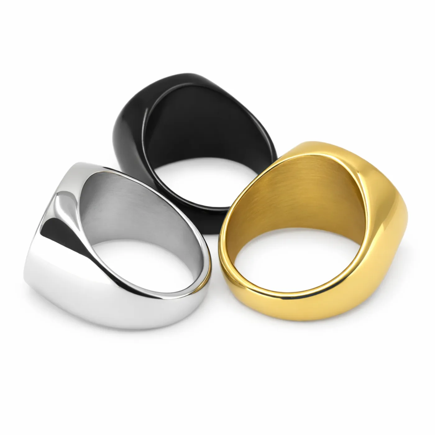 Siegelring aus Edelstahl mit Monogramm-Lasergravur Ø 21 mm » Personalisierbar – Ansicht 5