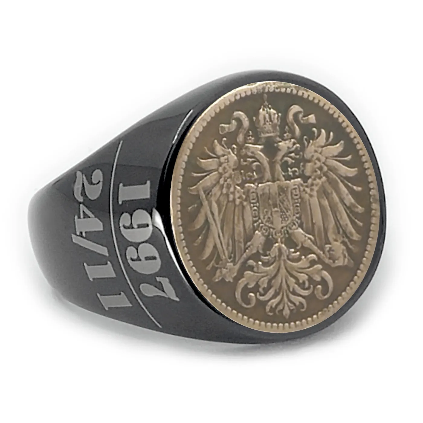 Münze: 2 Heller Österreich Prägejahr: 1892-1918 Motiv: Doppelköpfig gekrönter Wappenadler