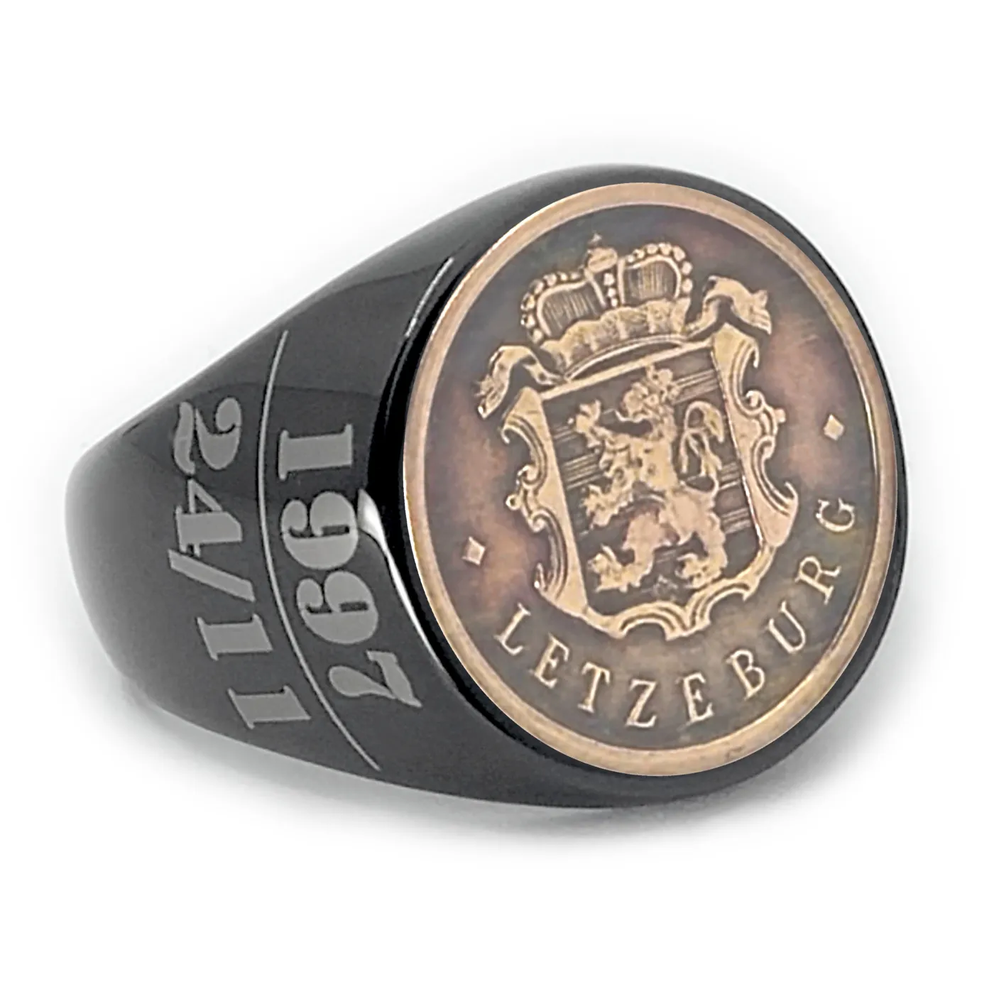 Münze: 25 Centime Luxemburg Prägejahr: 1946-1947 Motiv: Gekrönte Wappen von Luxemburg und Schriftzug LETZEBURG