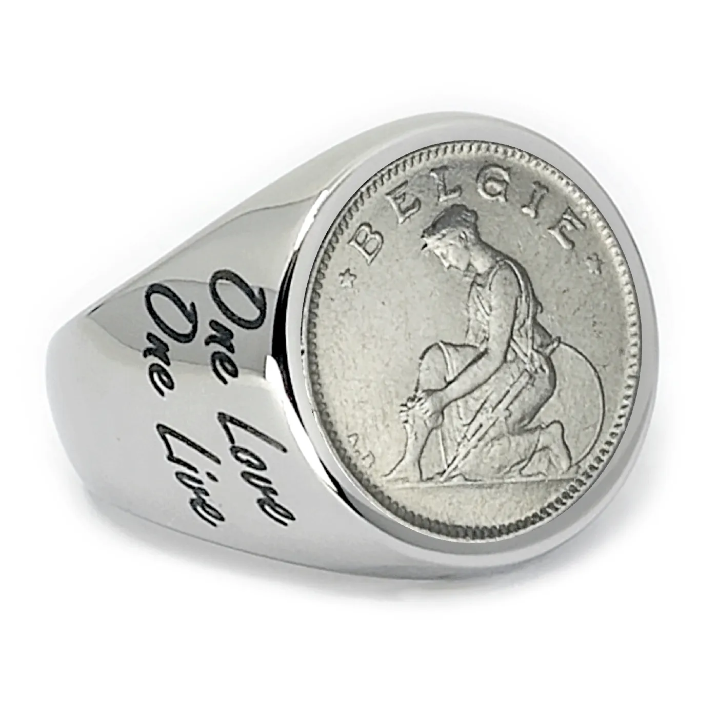 Münze: 50 Centimes Belgien Prägejahr: 1923-1934 Motiv: Frau mit Schwert und Schild + Schriftzug BELGIE