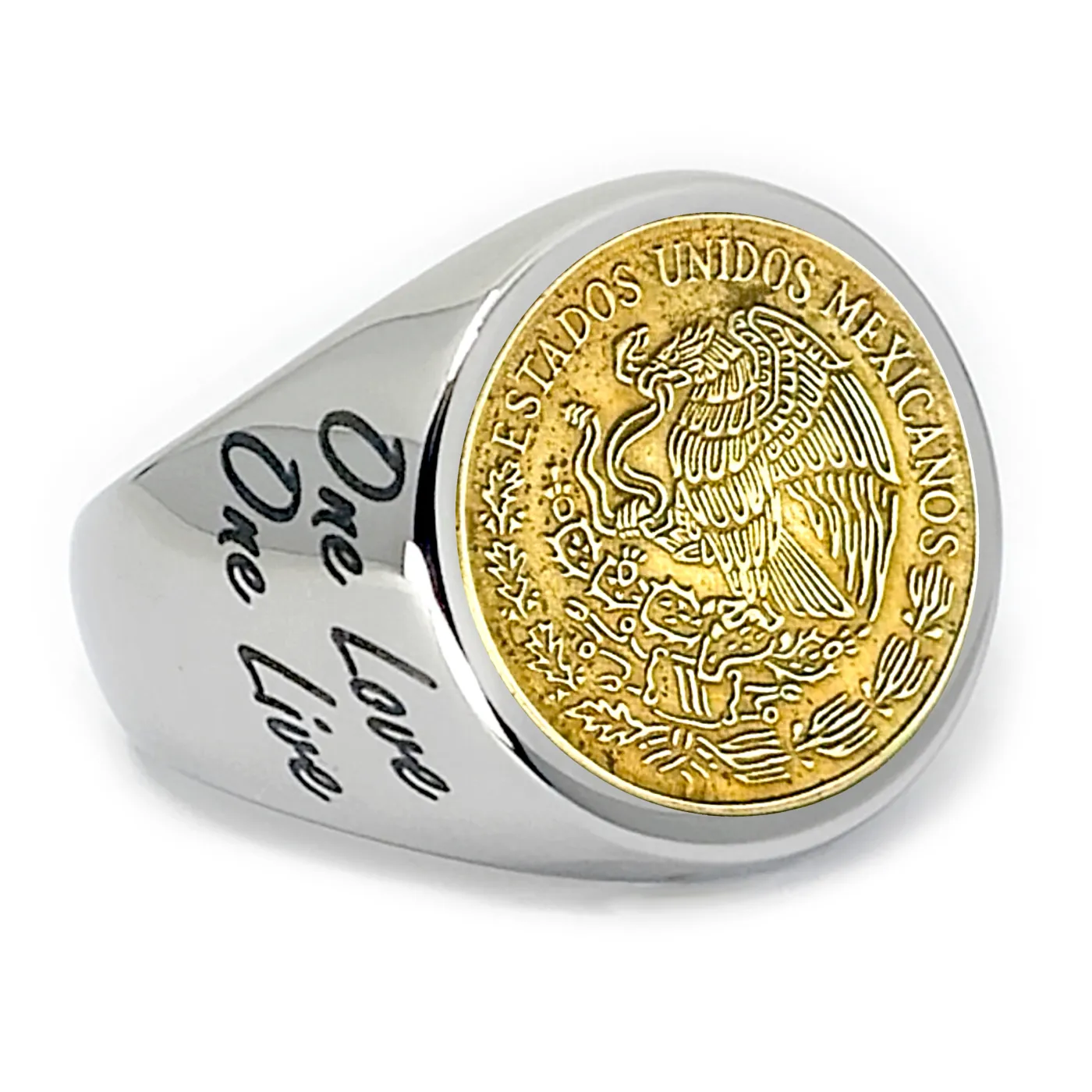 Münze: 5 Centavos Mexico Prägejahr: 1968-1975 Motiv: Staatswappen und Schriftzug ESTADOS UNIDOS MEXICANOS