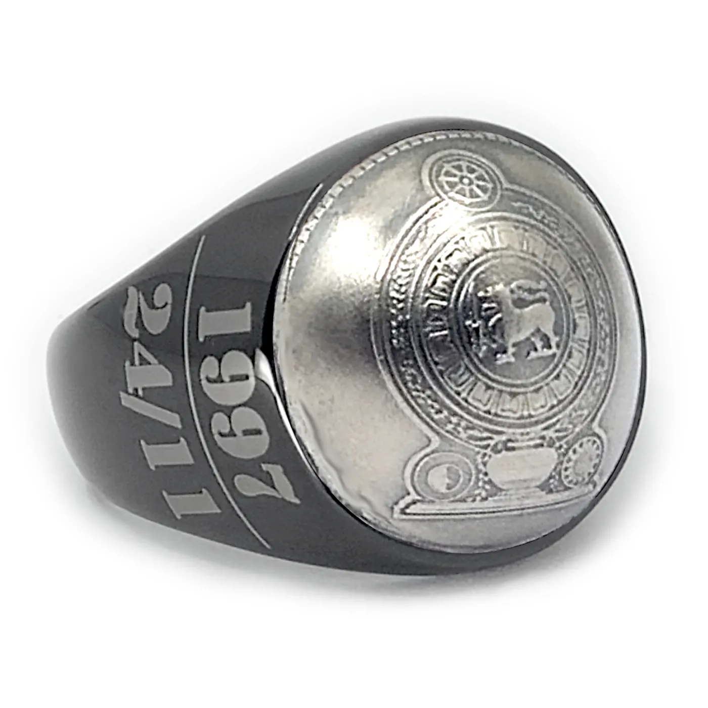 Münze: 50 Cents Sri Lanka (gewölbt) Prägejahr: 1972-1994 Motiv: Staatswappen von Sri Lanka