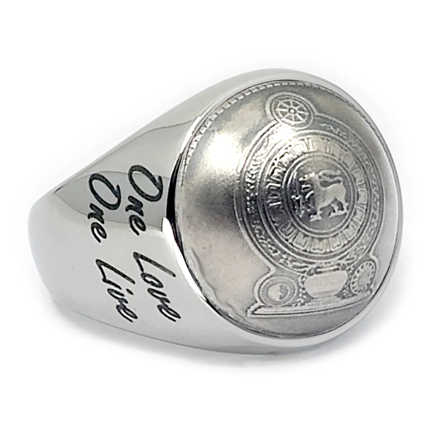 Münze: 50 Cents Sri Lanka (gewölbt) Prägejahr: 1972-1994 Motiv: Staatswappen von Sri Lanka