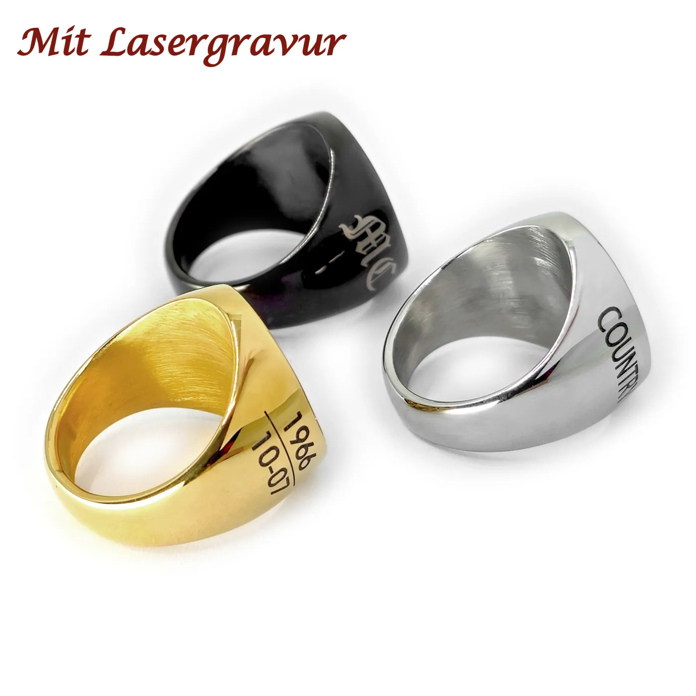 Münzring Armenien 20 Luma 1994 Staatswappen aus Edelstahl » Personalisierbar – Ansicht 6