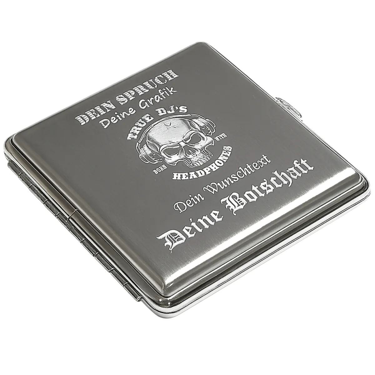 Zigarettenetui Mit Gravur - Metall-Etui Für 16 Zigaretten Personalisiert