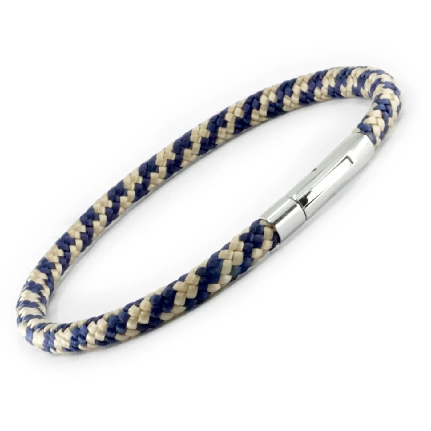 Segeltau-Armband Ø 4 mm mit Edelstahl-Bajonettverschluss, Farbauswahl