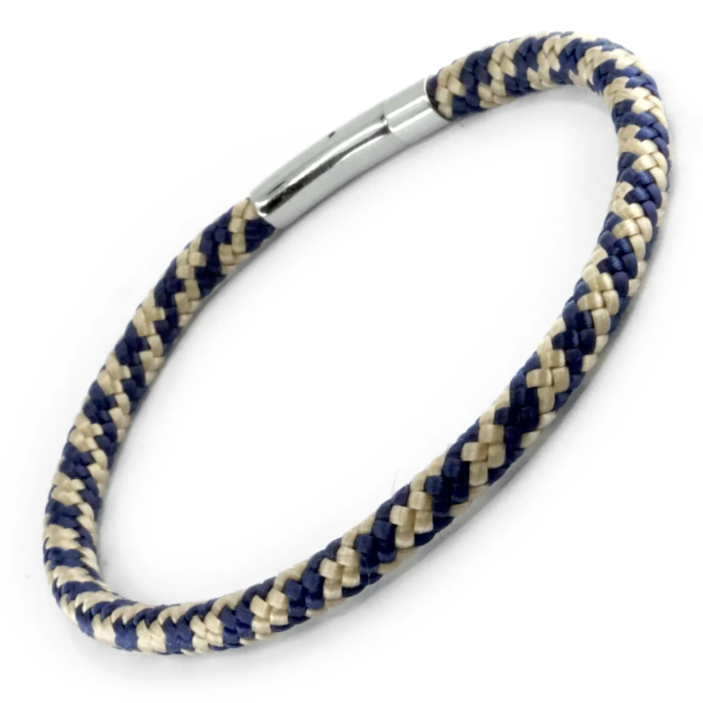 Hochwertiges Segeltau-Armband maritim mit Edelstahl-Bajonettverschluss