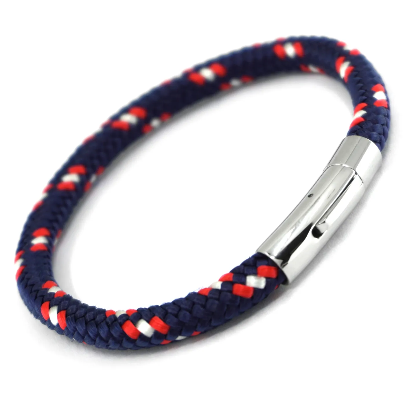 Segeltau-Armband Ø 6 mm mit Edelstahl-Bajonettverschluss, Farbauswahl