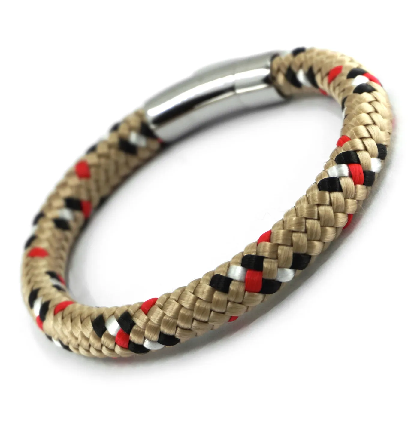 Hochwertiges Segeltau-Armband maritim mit Edelstahl-Bajonettverschluss
