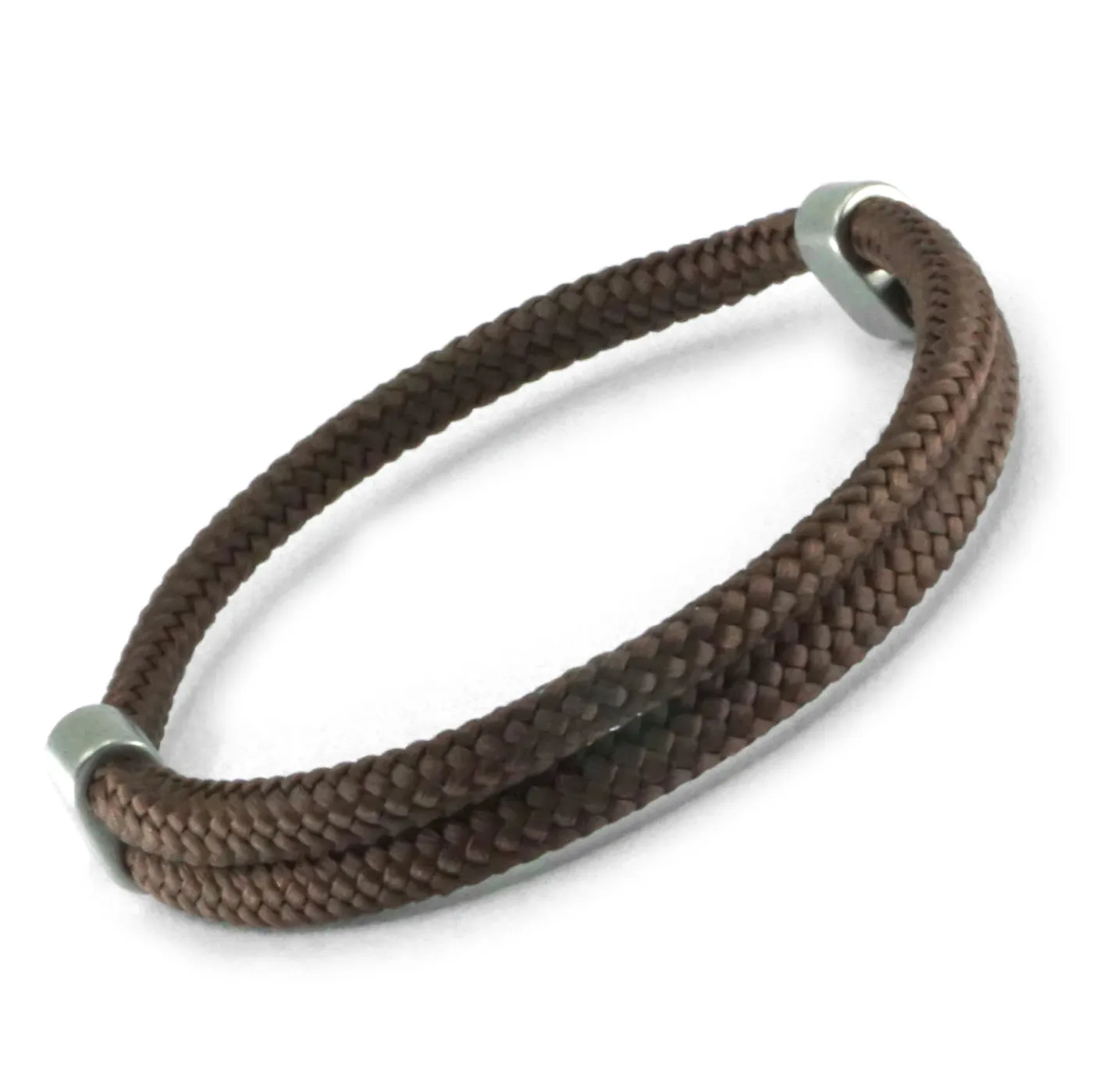Segeltau-Armband Ø 4 mm mit Edelstahl-Slider verstellbar, Farbauswahl