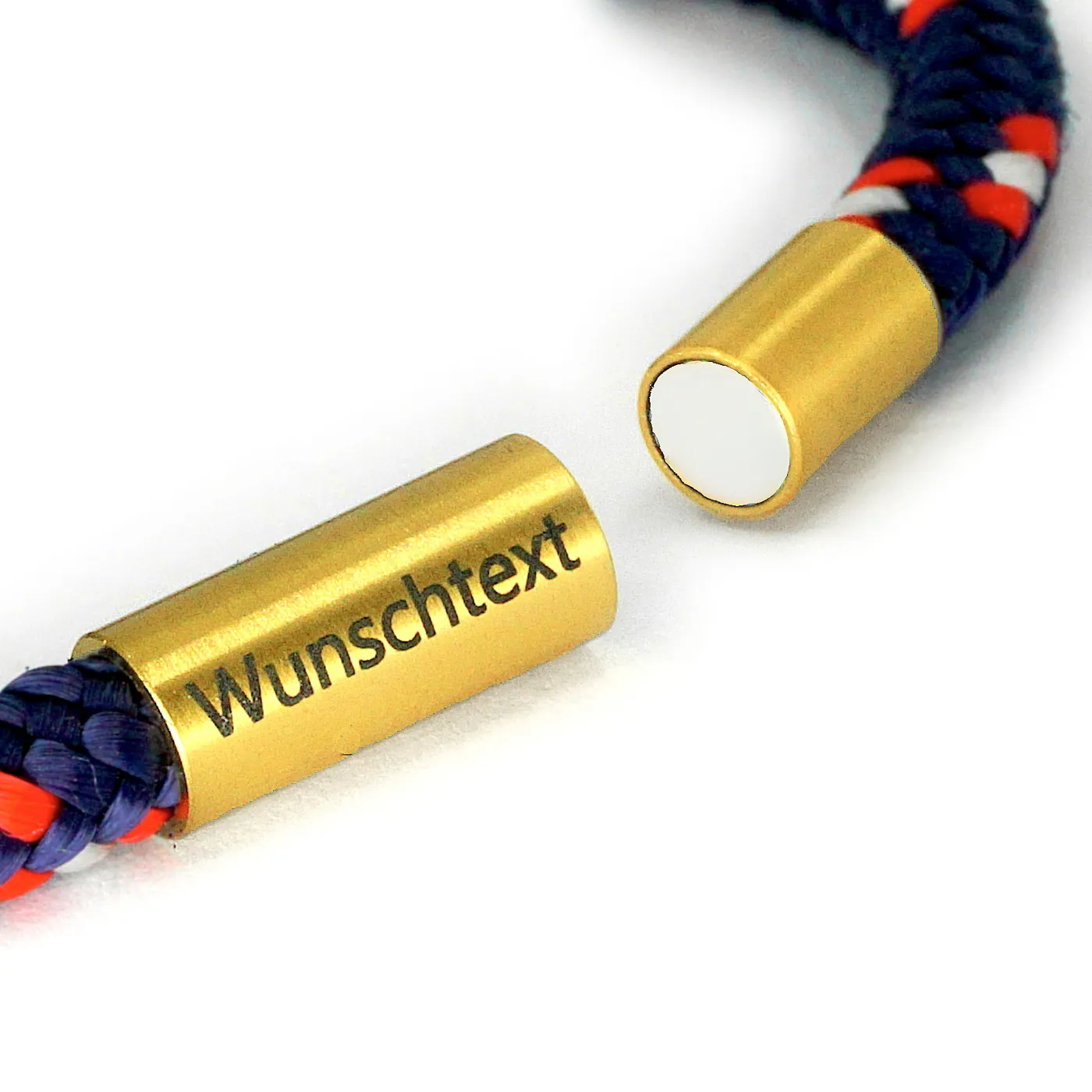 Edelstahl-Magnetverschluss in Silber, Gold und Schwarz