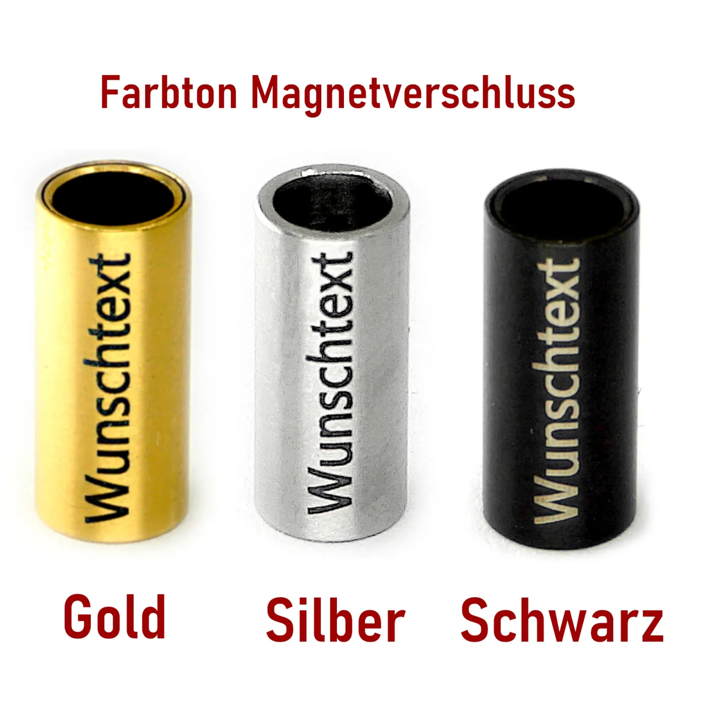 Segeltau-Armband 2 x Ø 6 mm mit Edelstahl-Magnetverschluss » Personalisierbar, Farbauswahl Segeltau & Verschluss – Ansicht 3