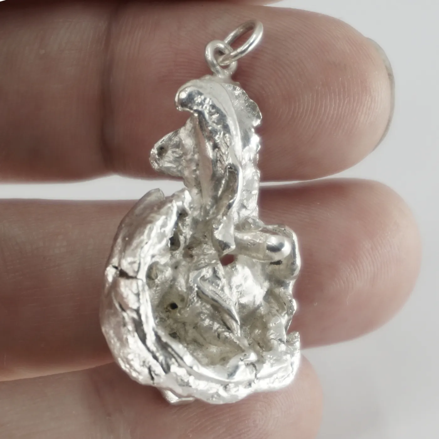 Silber Nugget Anhänger Silber 900 • 12,5 g – Ansicht 1