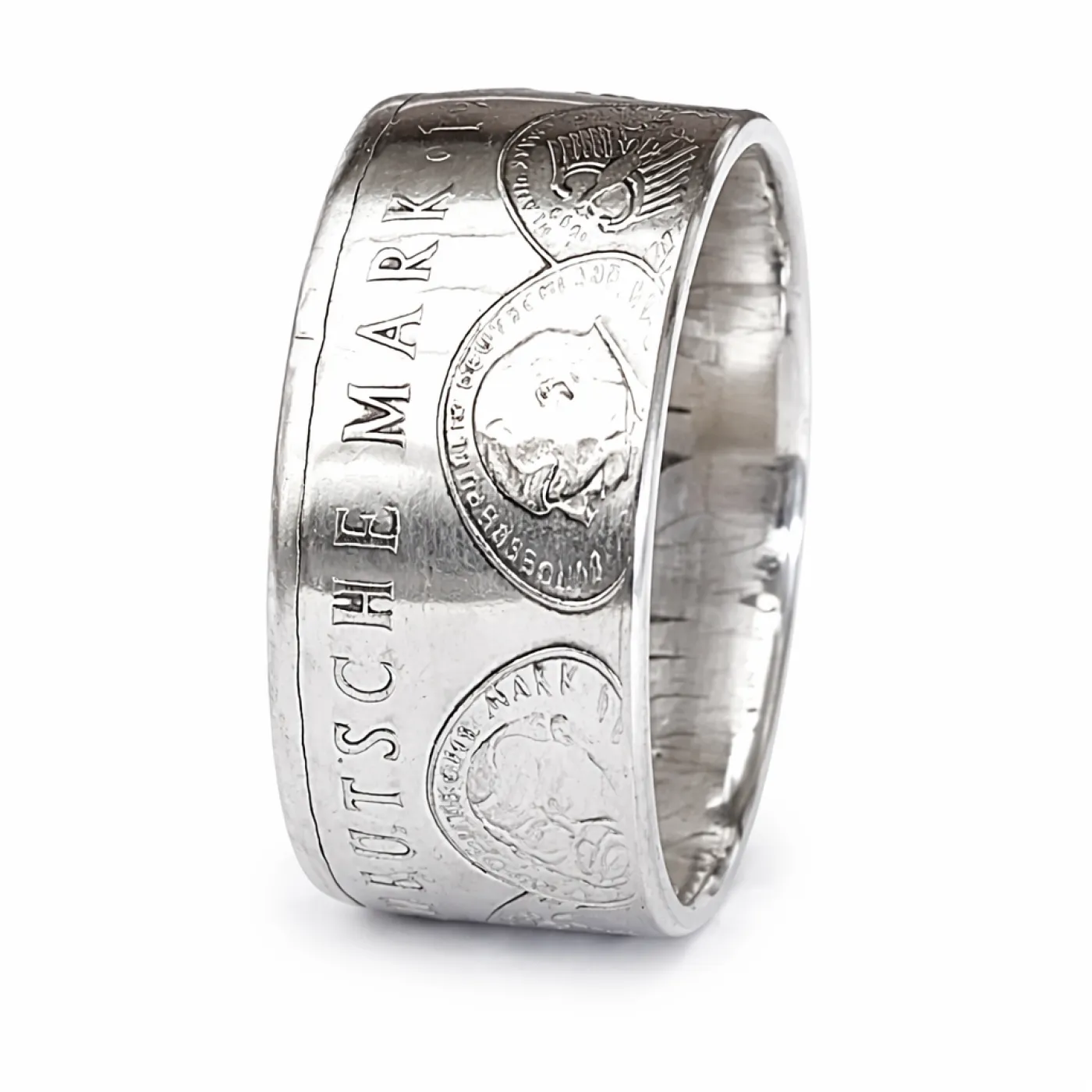 Münzring BRD 10 Mark 1998 50 Jahre Deutsche Mark Silber 925er Größe 56 bis 72 – Ansicht 4