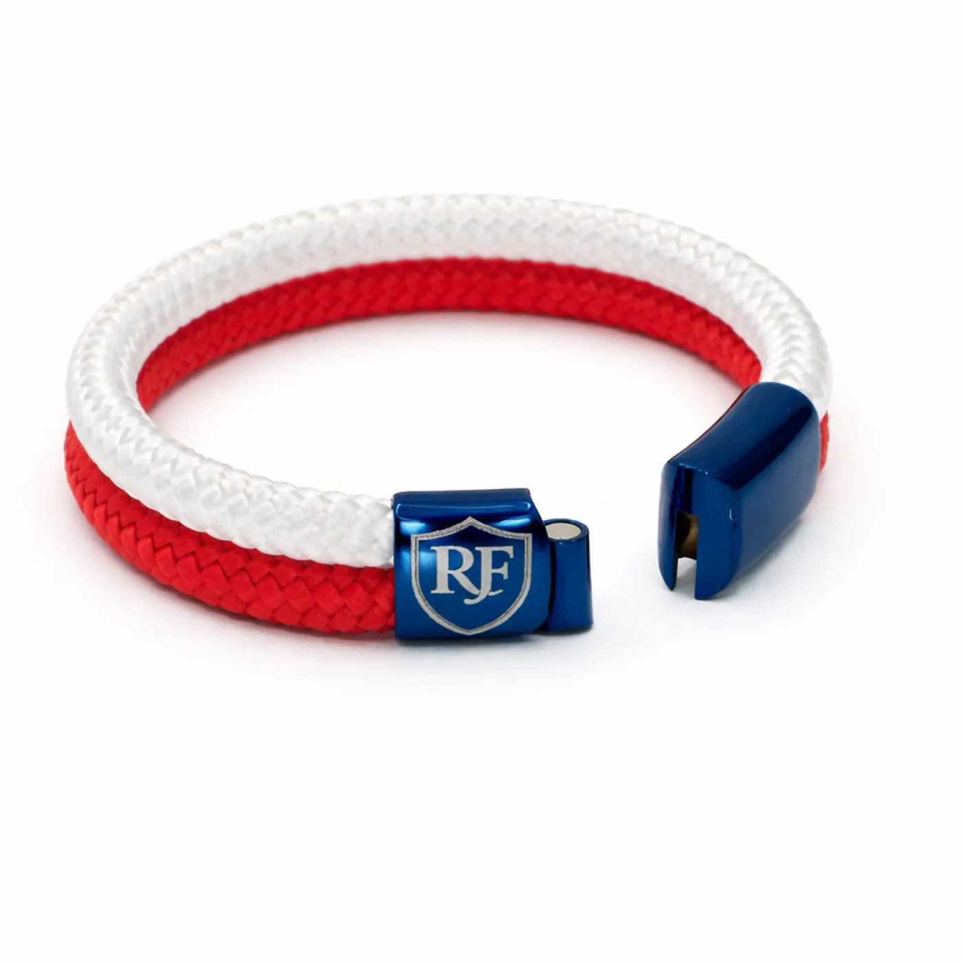 Segeltau-Armband FRANKREICH RF 2 x Ø 6 mm mit Edelstahl-Magnetverschluss » Personalisierbar – Ansicht 4