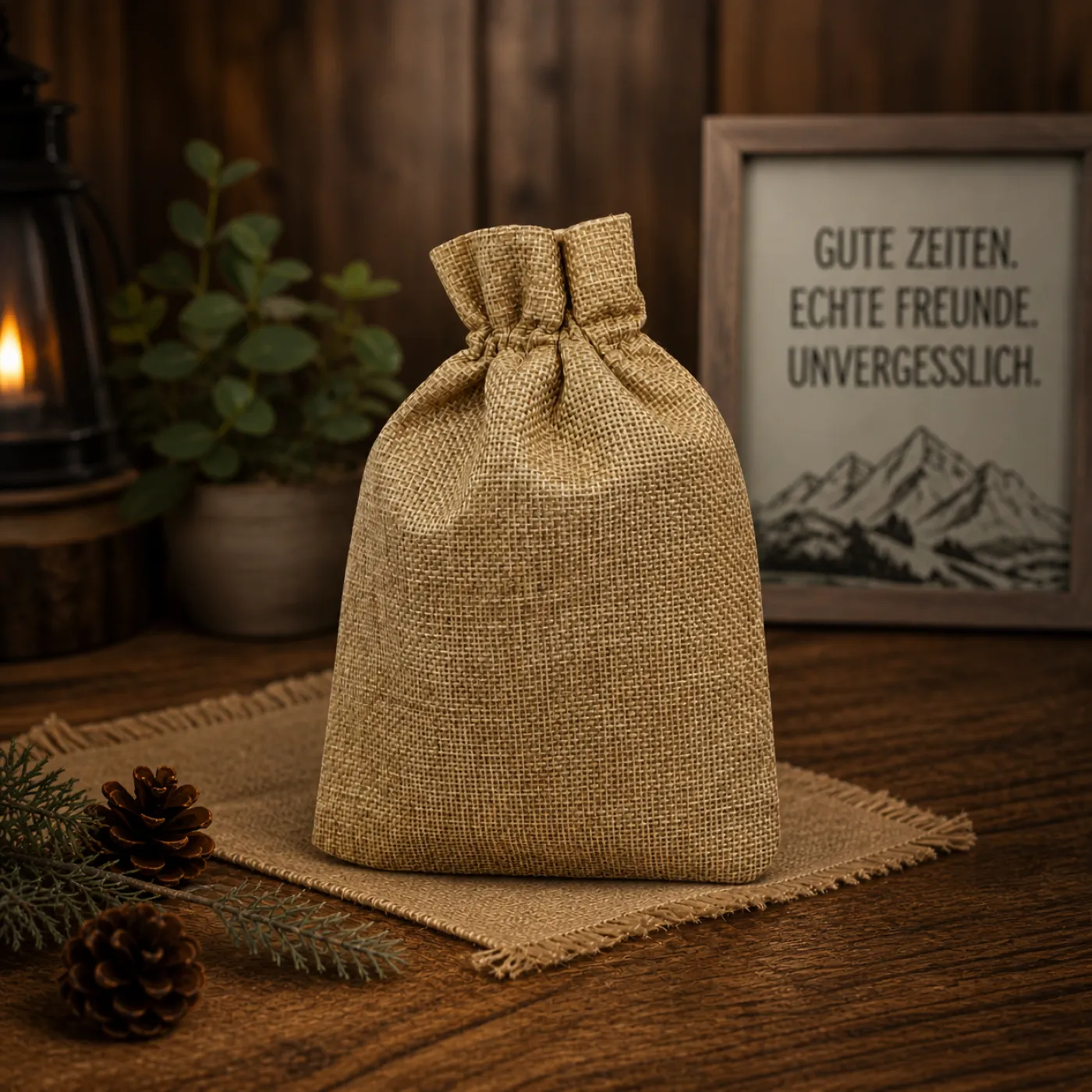Flachmann Edelstahl gebürstet 180 ml Motivauswahl inklusive Geschenkbeutel » Personalisierbar – Ansicht 1