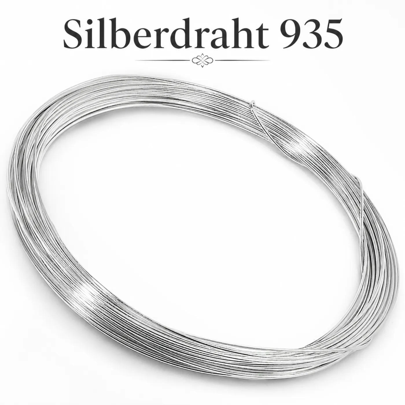 Silberdraht 935 Silber - Rund Ø 0,25 mm - 1 Meter